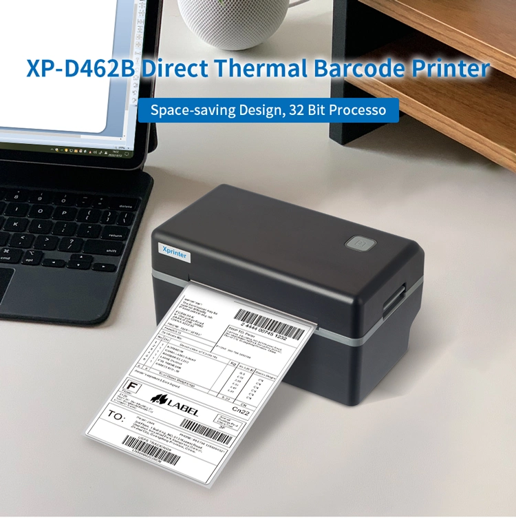 Xprinter XP-D462B ODM High Speed Printing 4 Inch Thermal Label Printer Portable Shipping Label Printer