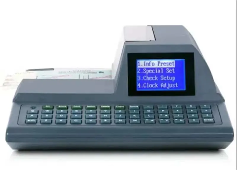 Full-Keyboard Check Printing Printer Cheque Writer Cheque Writing Machine Bank Check Writer DOT Matrix Printer