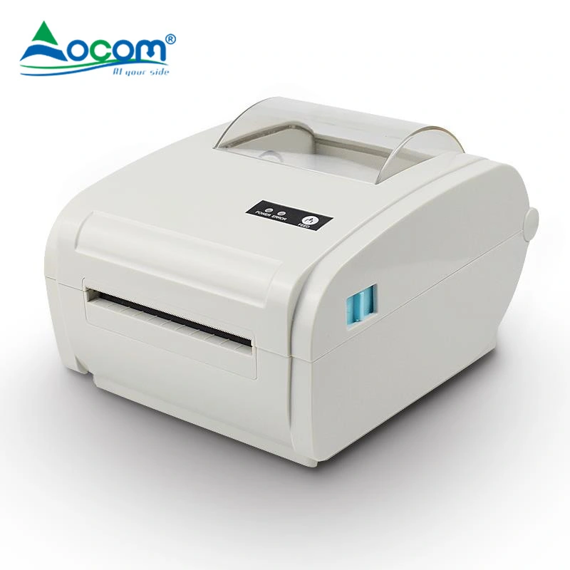 White USB Sticker Barcode Printer 4 Inch Shipping Thermal label Printer