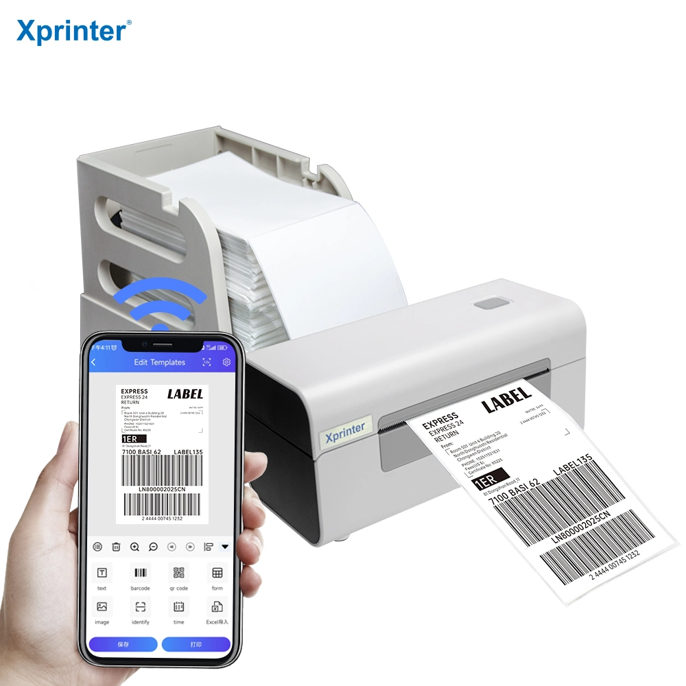 Xprinter XP-D465B Factory 4 Inch Label Printer Mini Bluetooth Printer Thermal Label Printer