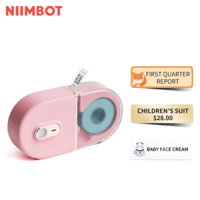 Niimbot 하프 인치 무선 프린터 직접 열 바코드 라벨 스티커 프린터 15mm 프린터